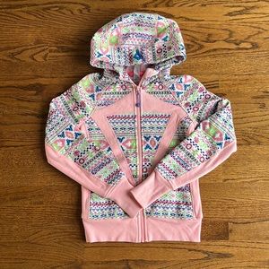Ivivva by Lululemon Girls Zip Up Scuba Hoodie Jacket size 10